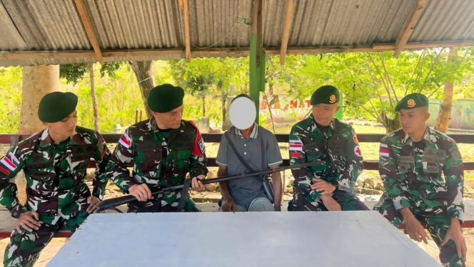
					Yonarmed 12 Kostrad Bangun Kepercayaan Warga, Senjata Springfield Diserahkan Sukarela di Perbatasan