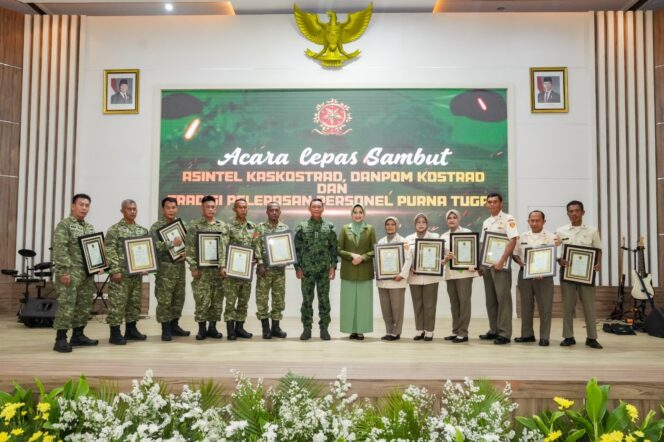 
					Pangkostrad Pimpin Lepas Sambut Asintel dan Danpom Kostrad serta Pelepasan Personel Purna Tugas