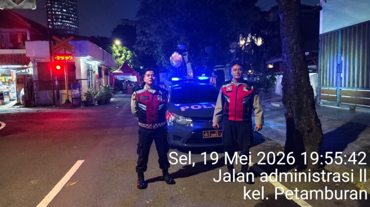 Patroli Malam Patko 1053 Fokus Cegah Tawuran Warga dan Aksi 3C di Petamburan