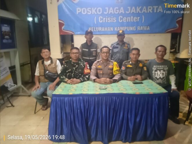 
					Posko Jaga Jakarta 2026 Kampung Rawa Siaga 24 Jam, Sinergi Tiga Pilar Jaga Wilayah Tetap Kondusif