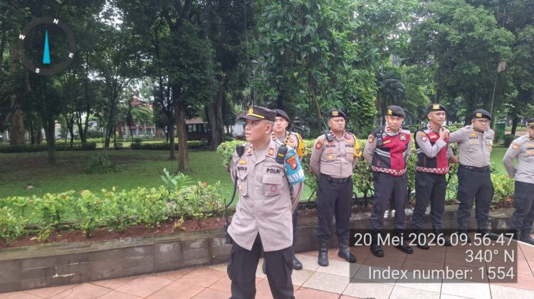 247 Personel Gabungan Siaga, Polsek Metro Menteng Amankan Titik Kumpul Massa Sopir Transportasi Online di Tugu Proklamasi