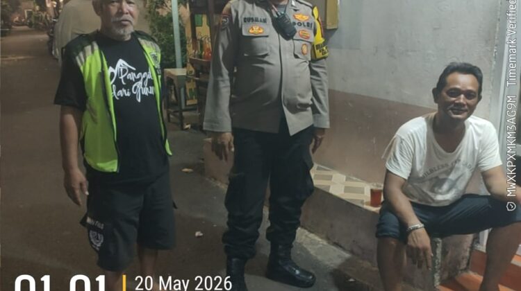 Satkamling RW 10 Kebon Sirih Diperkuat, Bhabinkamtibmas Ajak Warga Cegah Tawuran dan Kriminalitas