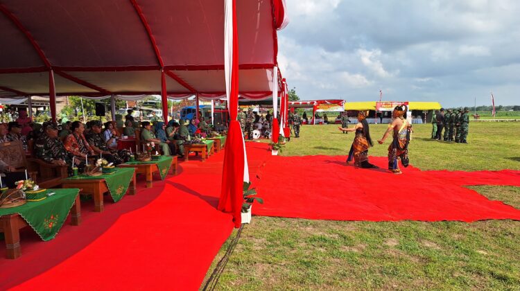 Tari Rama Shinta Sambut Hangat Kedatangan Kapoksahli Pangdam IV/Diponegoro dan Forkopimda Pati