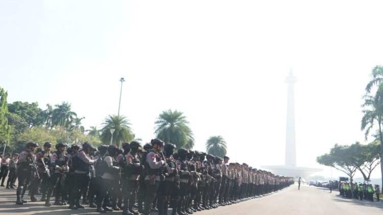 3.067 Personel Disiagakan Kawal Aksi Unjuk Rasa di Sejumlah Titik Jakarta Pusat