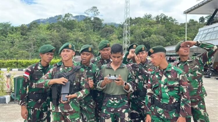 Satgas Pamtas Yonarhanud 1 Kostrad Tingkatkan Kesiapan Operasi dengan Pembekalan Anti Drone