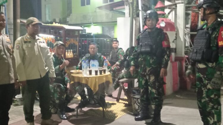 Perkuat Keamanan Wilayah, Koramil Jatinegara Gelar Patroli/Siskamling Keliling
