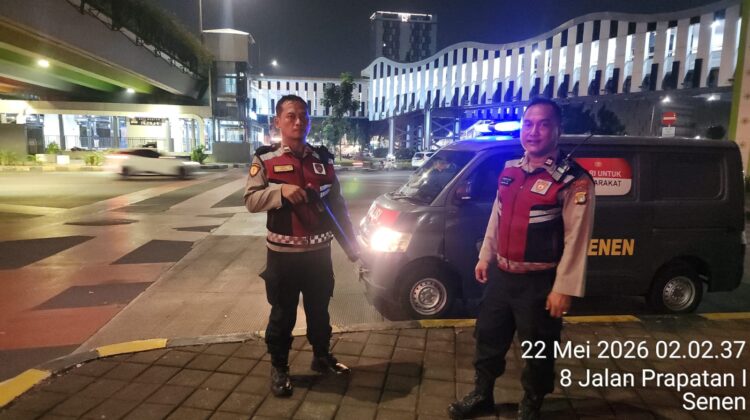 Polisi Perketat Patroli Dini Hari di Senen, Antisipasi Tawuran dan Begal