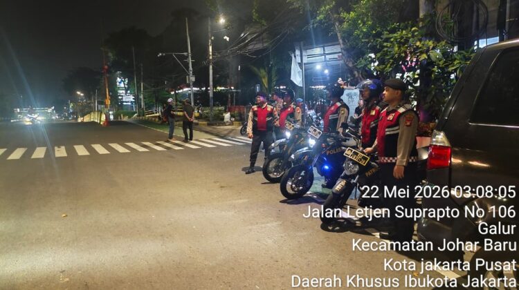Patroli Strong Point Polsek Johar Baru Antisipasi Tawuran dan Kejahatan Jalanan