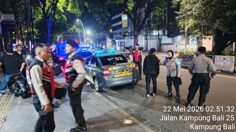 Patroli Cipta Kondisi Polsek Metro Tanah Abang Berhasil Jaga Situasi Tetap Aman dan Kondusif