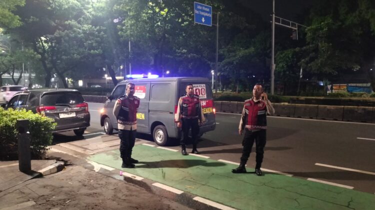 Patroli Strong Point Polsek Senen Sisir Titik Rawan, Situasi Jakarta Pusat Aman Kondusif