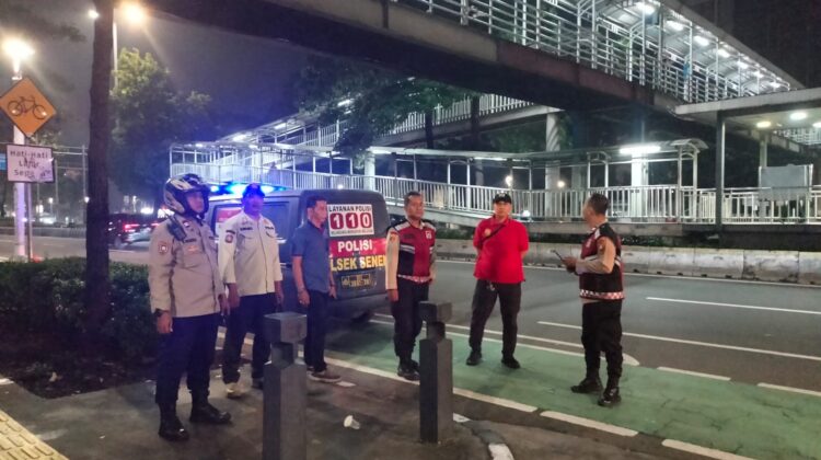 Patroli Gabungan Tiga Pilar Sisir Wilayah Senen, Antisipasi Gangguan Kamtibmas