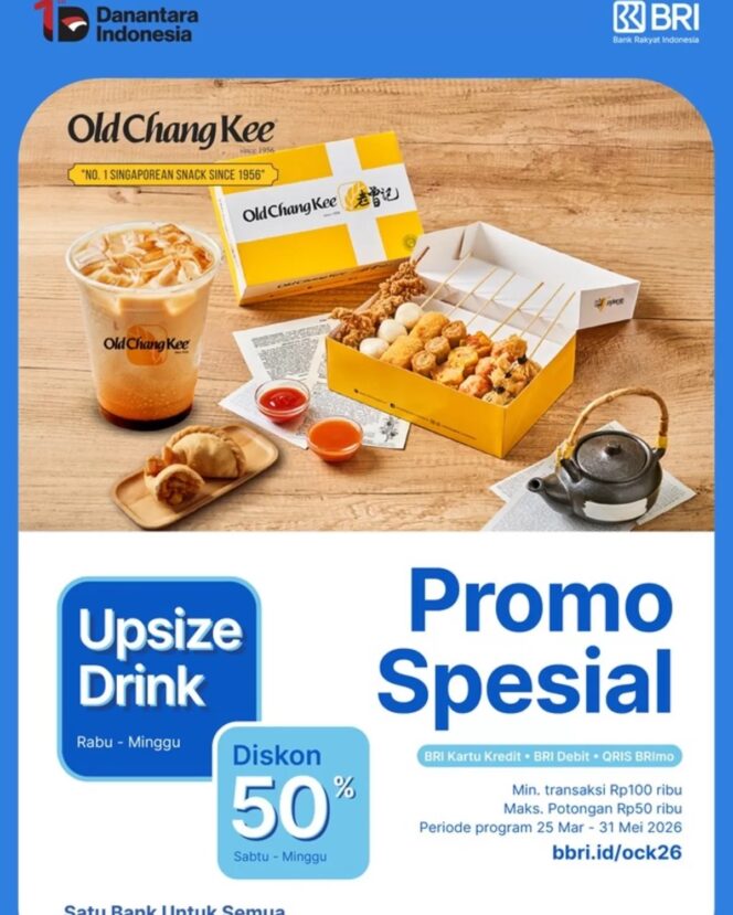 
					Kabar Gembira, BRI BO Radio Dalam Tebar Promo Diskon 50 Persen di Old Chang Kee