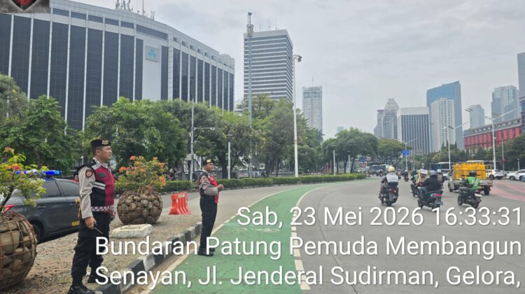 Personel Patko 1053 Laksanakan Police Hazard dan Antisipasi Kejahatan Jalanan