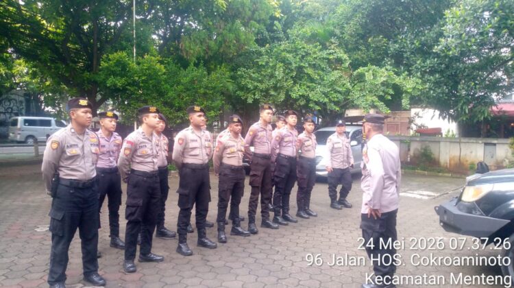 Puluhan Personel Gabungan Kawal Ibadah Minggu di Gereja GPKB Menteng