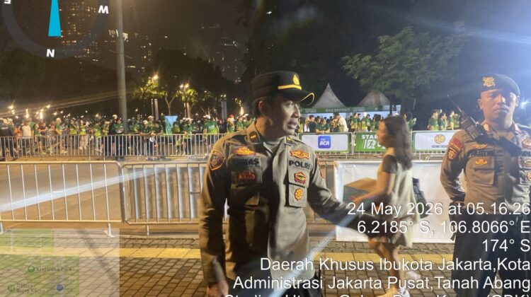 Polsek Metro Tanah Abang Siagakan 35 Personel Amankan Starbucks Run 2026