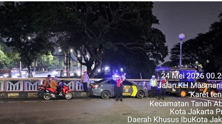 Polsek Metro Tanah Abang Intensifkan Patroli Cipta Kondisi Hingga Dini Hari