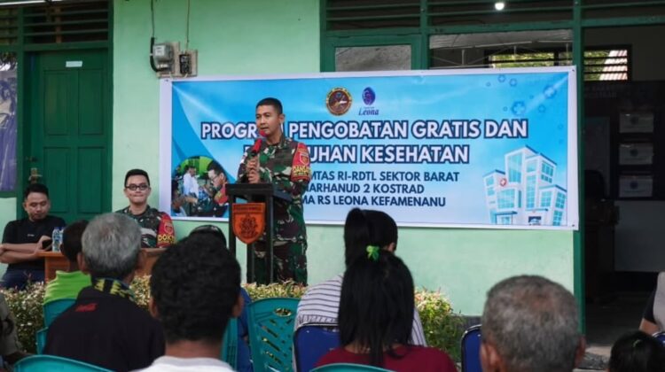 Satgas Pamtas Yonarhanud 2 Kostrad Gelar Pengobatan Gratis dan Screening Katarak