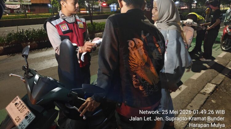 Polsek Johar Baru Gelar Operasi Cipta Kondisi, Antisipasi Begal dan Kejahatan Jalanan