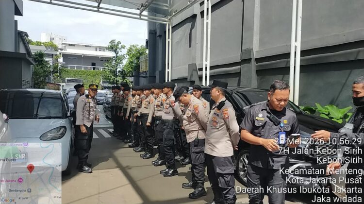 Antisipasi Aksi Mahasiswa STMIK Jayakarta, Polsek Metro Menteng Siagakan 46 Personel di Kantor BGN Kebon Sirih