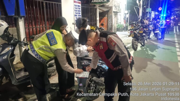 Polsek Johar Baru Gelar Operasi Cipta Kondisi, Antisipasi Begal dan Kejahatan Jalanan