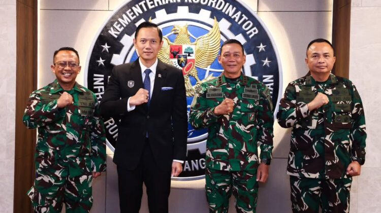 Pangkostrad Kunjungan Keja ke Menko Infrastruktur dan Pembangunan Kewilayahan Republik Indonesia