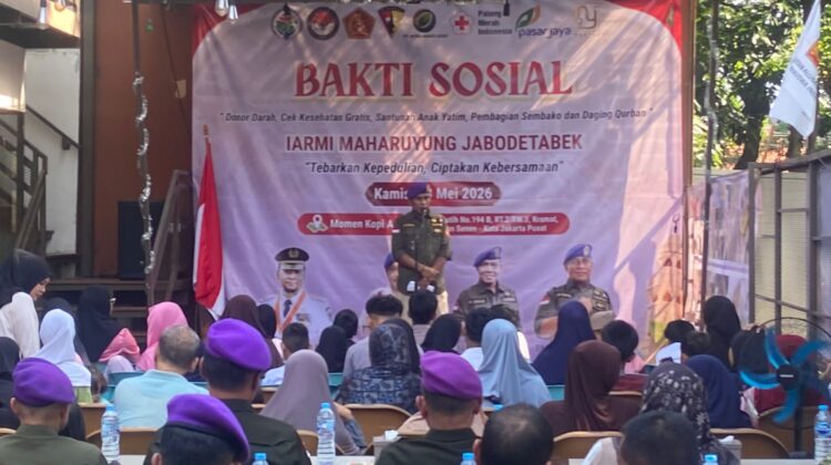IARMI Maharuyung Jabodetabek Gelar Bakti Sosial di Senen, Polisi Lakukan Pengamanan