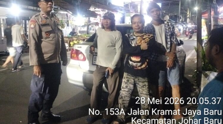Rangkul Ormas Demi Kamtibmas, Polsek Johar Baru Perkuat Sinergi Lewat Cooling System Malam Hari