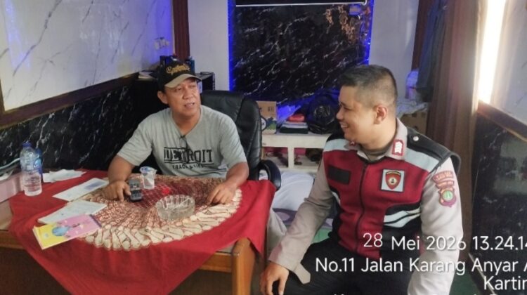 Patroli Presisi Unit Samapta Polsek Sawah Besar Perkuat Kamtibmas di Karang Anyar
