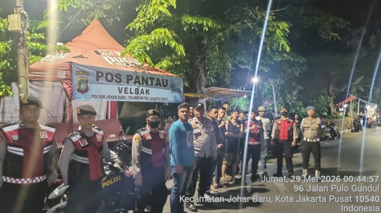 Polsek Johar Baru Gelar Operasi Cipta Kondisi, Pelaku Narkotika dan Kendaraan Tanpa Surat Berhasil Diamankan