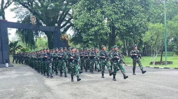 Prajurit Petarung Iyako Purna Tugas, Brigif 20 Kostrad Gelar Tradisi Penyambutan