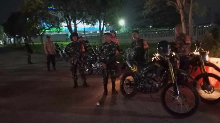 Koramil 04/Cikupa Dan Polsek Cikupa Gelar Patroli Gabungan, Antisipasi Tindakan Begal Di Titik Rawan