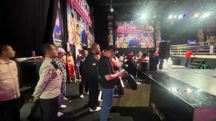 Polsek Metro Tanah Abang Amankan Event Tinju “Patimura Internasional Big Fight 2026” di TVRI Pusat