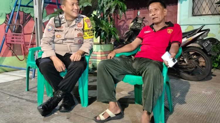 Bhabinkamtibmas Kel. Kebon Kosong Perkuat Deteksi Dini, Gangguan Keamanan Dicegah Sejak Awal