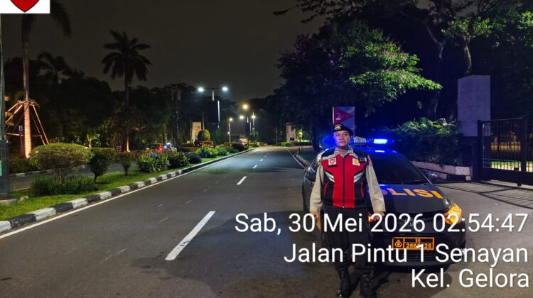 Patko 1053 Tingkatkan Patroli Kewilayahan Dini Hari untuk Antisipasi Kejahatan Jalanan di Kawasan GBK Senayan