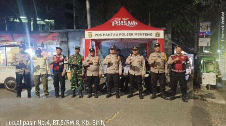 Perbatasan Kwitang–Kalipasir Dijaga Ketat, Patroli Cipkon Menteng Antisipasi Guankamtibmas