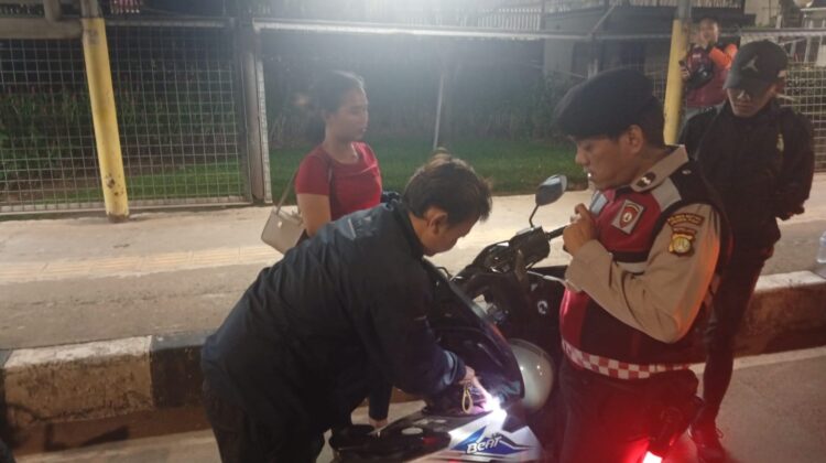 Polsek Cempaka Putih Gelar Razia Stasioner, Cegah Kejahatan Jalanan dan Ciptakan Rasa Aman Warga