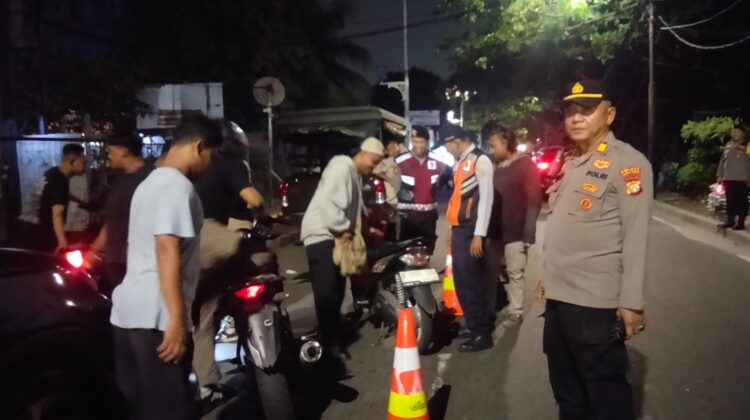 25 Personel Dikerahkan, Operasi Kejahatan Jalanan Polsek Sawah Besar Amankan Dua Sepeda Motor Tanpa Dokumen