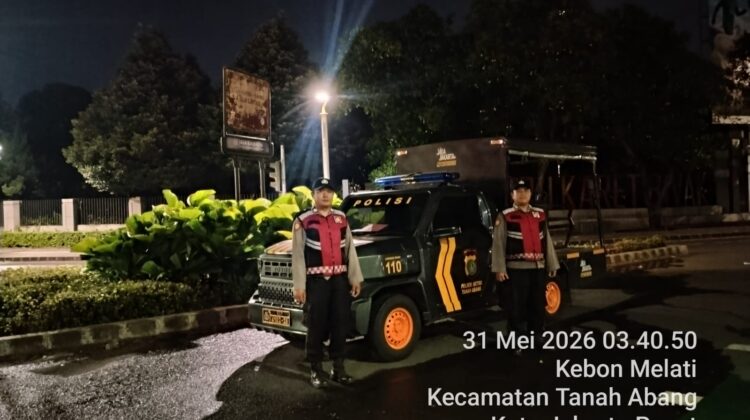 Patko 1052 Tingkatkan Patroli Subuh untuk Antisipasi Kejahatan Jalanan di Wilayah Tanah Abang