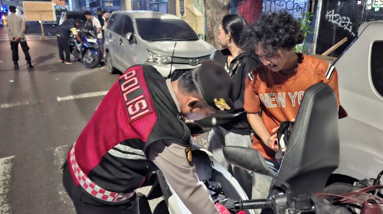 Polsek Senen Gelar Operasi Kejahatan Jalanan, Dua Motor Diamankan