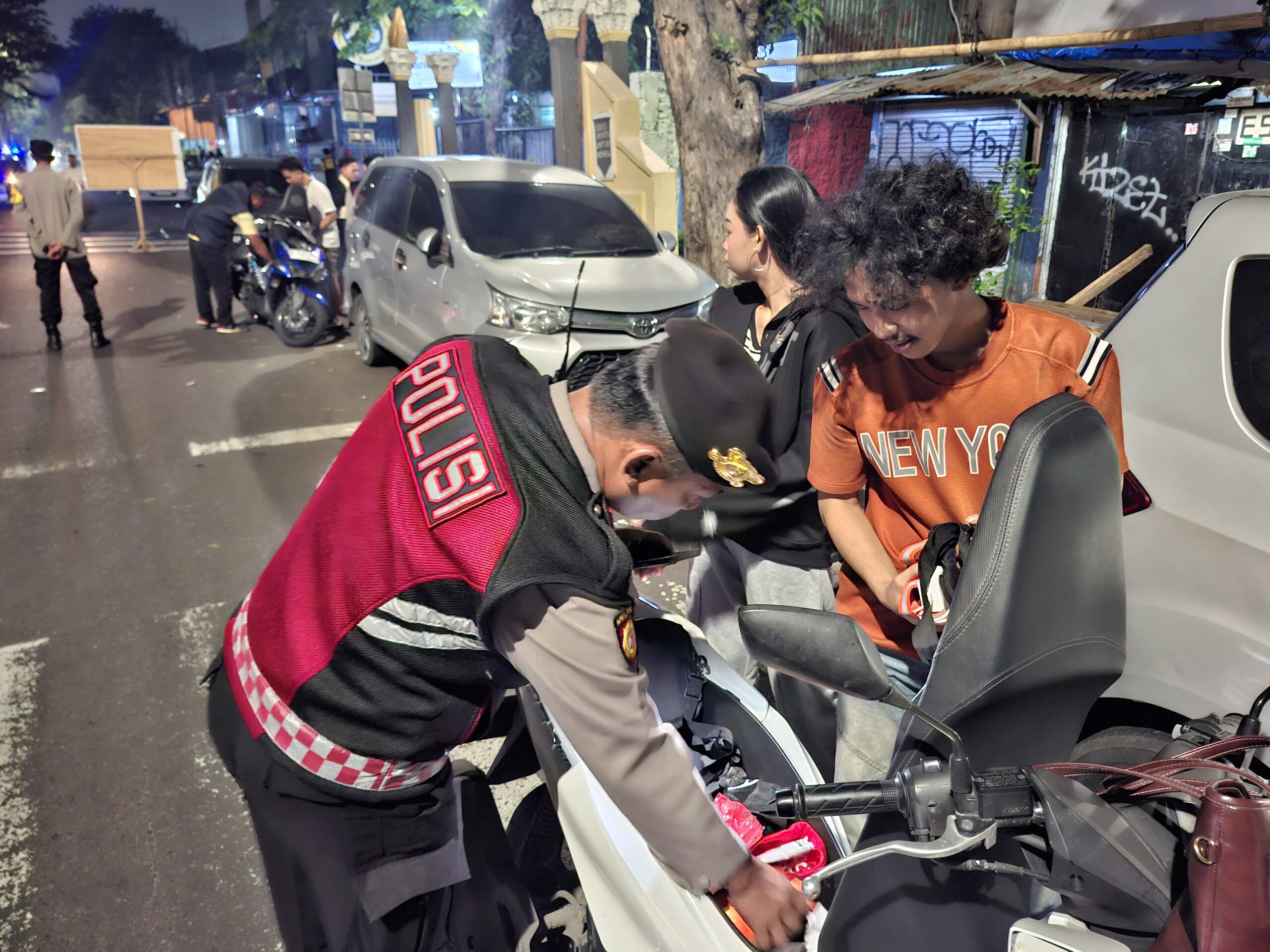 Polsek Senen Gelar Operasi Kejahatan Jalanan, Dua Motor Diamankan