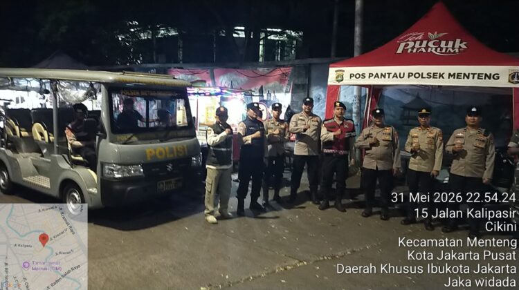 Patroli Cipkon di Perbatasan Kwitang-Kalipasir, Polisi Perkuat Pengamanan Malam Hari