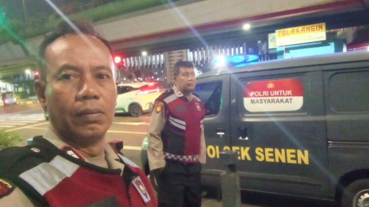 Patroli Strong Point Polsek Senen Digelar di Simpang Lima, Antisipasi Tawuran dan Begal