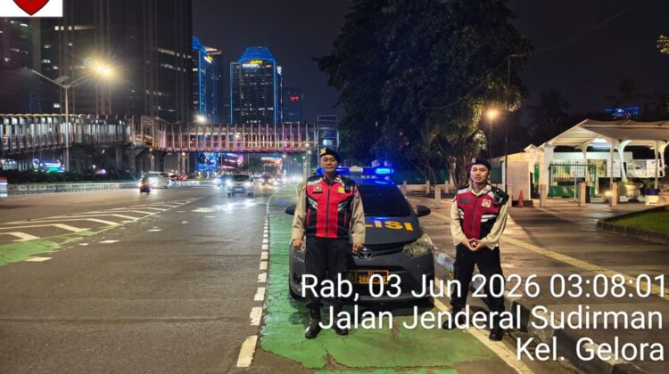 Patko 1053 Gelar Patroli Dini Hari untuk Cegah Kejahatan Jalanan di Kawasan Sudirman