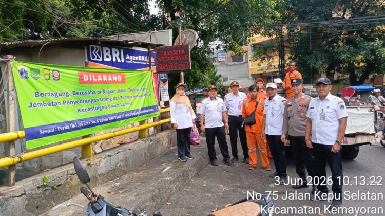 PKL di Bungur Ditertibkan dalam Giat Rabu Tertib, 3 Pilar Fokus Rapikan Kawasan