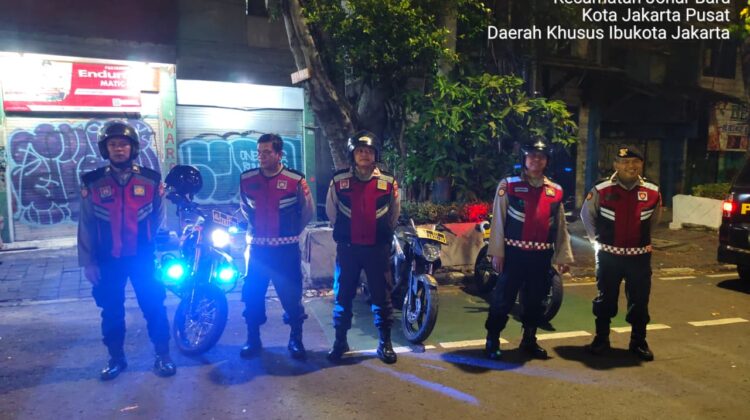 Patroli Strong Point Polsek Johar Baru, Cegah Tawuran dan Kejahatan Jalanan di Wilayah Galur
