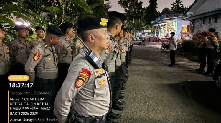 Polri Laksanakan Pengamanan Nobar Debat Ketiga Calon Ketua Umum BPP HIPMI di Senayan