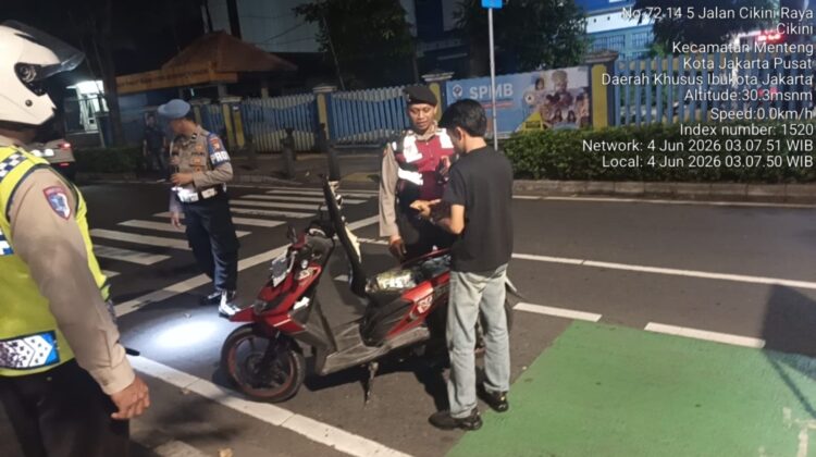 Razia Cipkon di Cikini Raya, Polisi Perkuat Pengamanan Malam untuk Cegah Kriminalitas