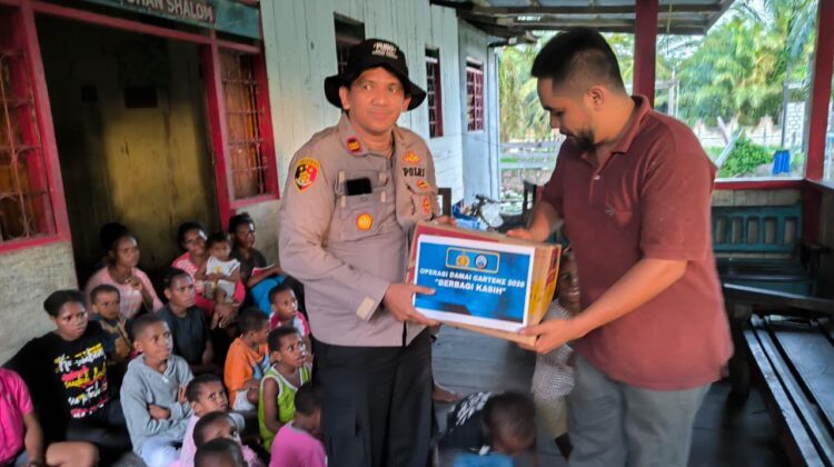 Tawa Anak-Anak Papua Sambut Kehadiran Satgas Damai Cartenz, Hangatkan Panti Asuhan di Keerom