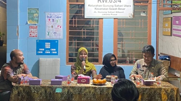 Bhabinkamtibmas Gunung Sahari Utara Hadiri Pertemuan Lintas Sektoral Bersama Warga