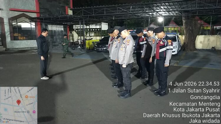 Apel Cipkon Menteng Perkuat Kesiapsiagaan Personel Jaga Keamanan Ibu Kota